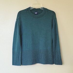 GAP Womens Green Cotton Chunky Knit Sweater - Size Small